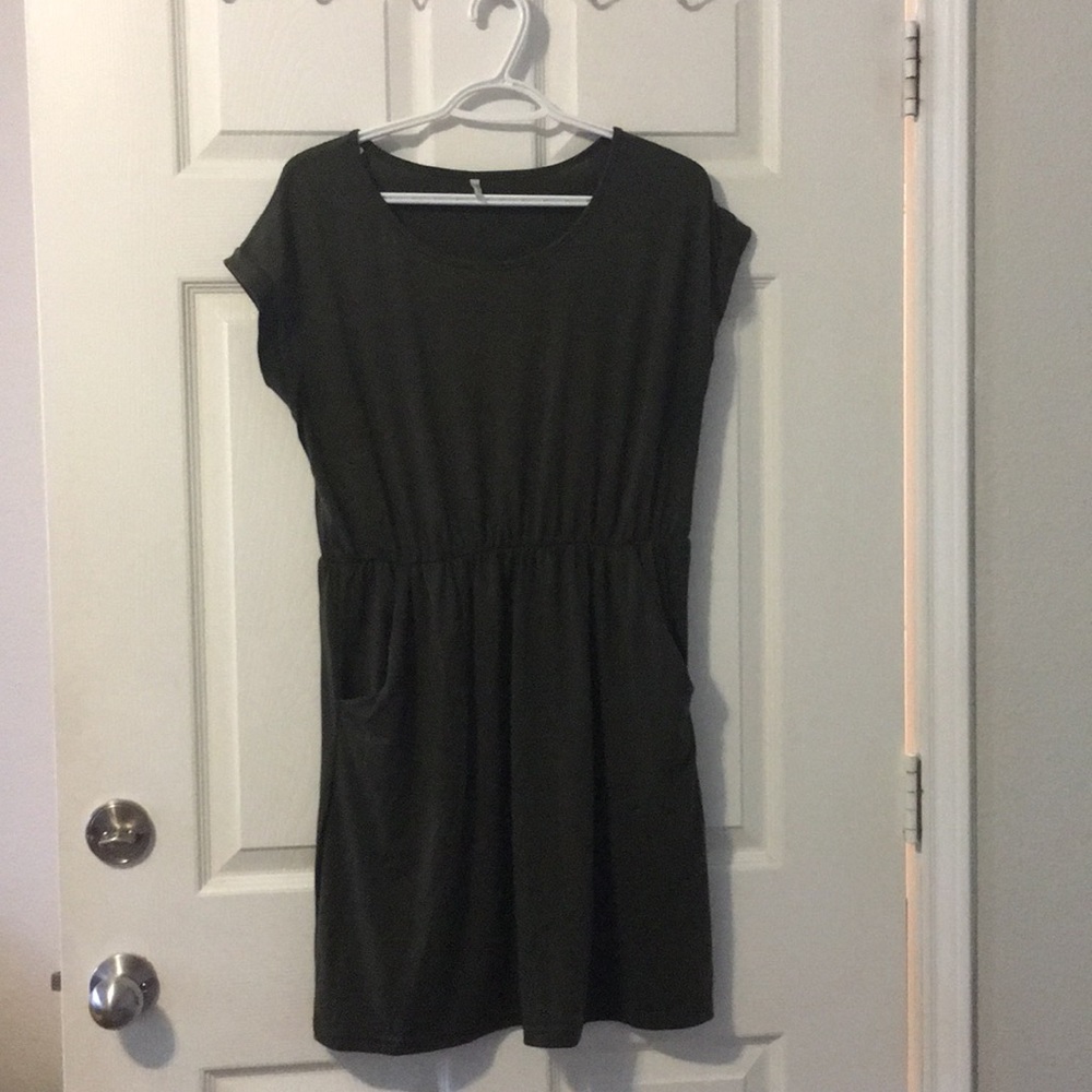 Military Green Summer Dress